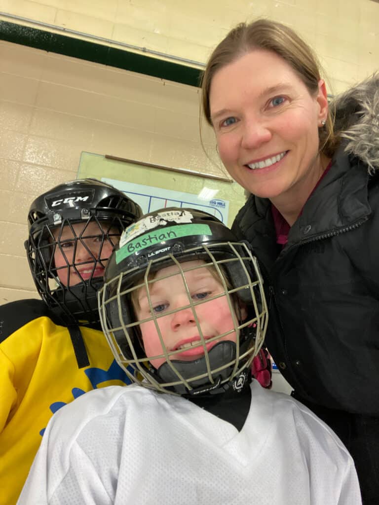 Power skating coach and players